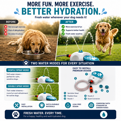 Interactive Dog Water Fountain